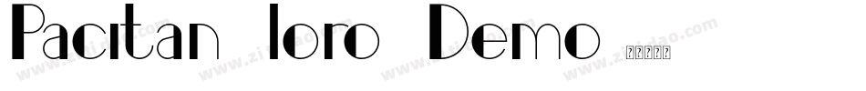 Pacitan loro Demo字体转换
